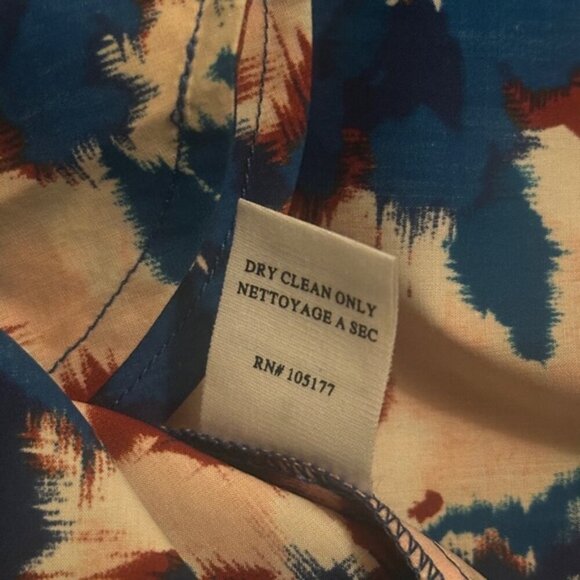 NEW Ulla Johnson Imara Blue Floral Cotton Short Sleeve Midi Dress | size 2 - Picture 16 of 16